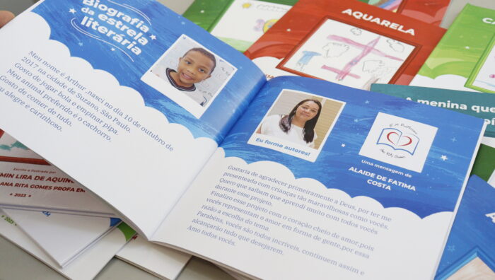 Alunos do Jardim Margareth participam de projeto da plataforma ‘Estante Mágica’