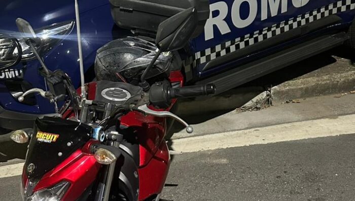 GCM recupera motocicleta roubada minutos após o crime