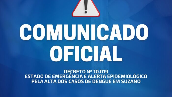 COMUNICADO OFICIAL – COMBATE À DENGUE