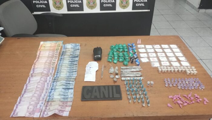 GCM prende três suspeitos e localiza 453 porções de entorpecentes