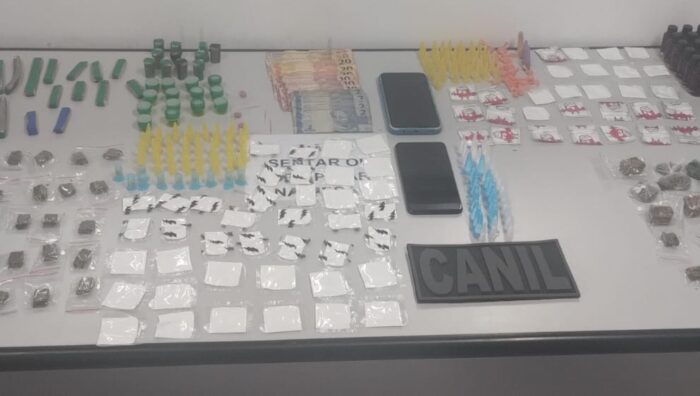 GCM prende homem com 423 porções de drogas