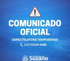 SAMU: Telefone temporário