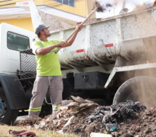 Manutenção retira 2,3 mil toneladas de resíduos entre janeiro e março