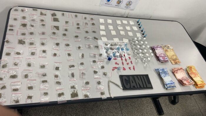 Patrulhamentos resultam em prisão de mulher e na localização de 343 porções de drogas