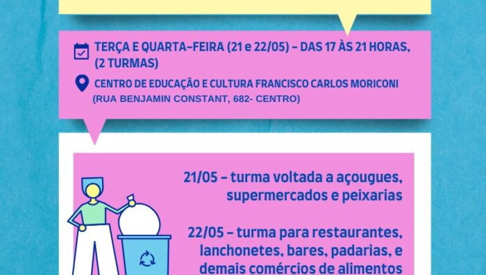 Curso de Boas Práticas para o comércio de alimentos