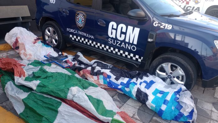 Força Patrulha localiza balão de oito metros no Jardim Santa Inês