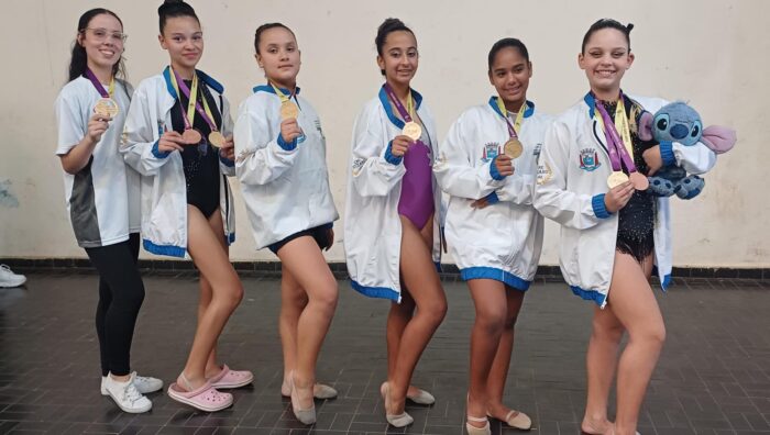 Atletas de Suzano são destaque em torneio de ginástica rítmica em Mogi Guaçu