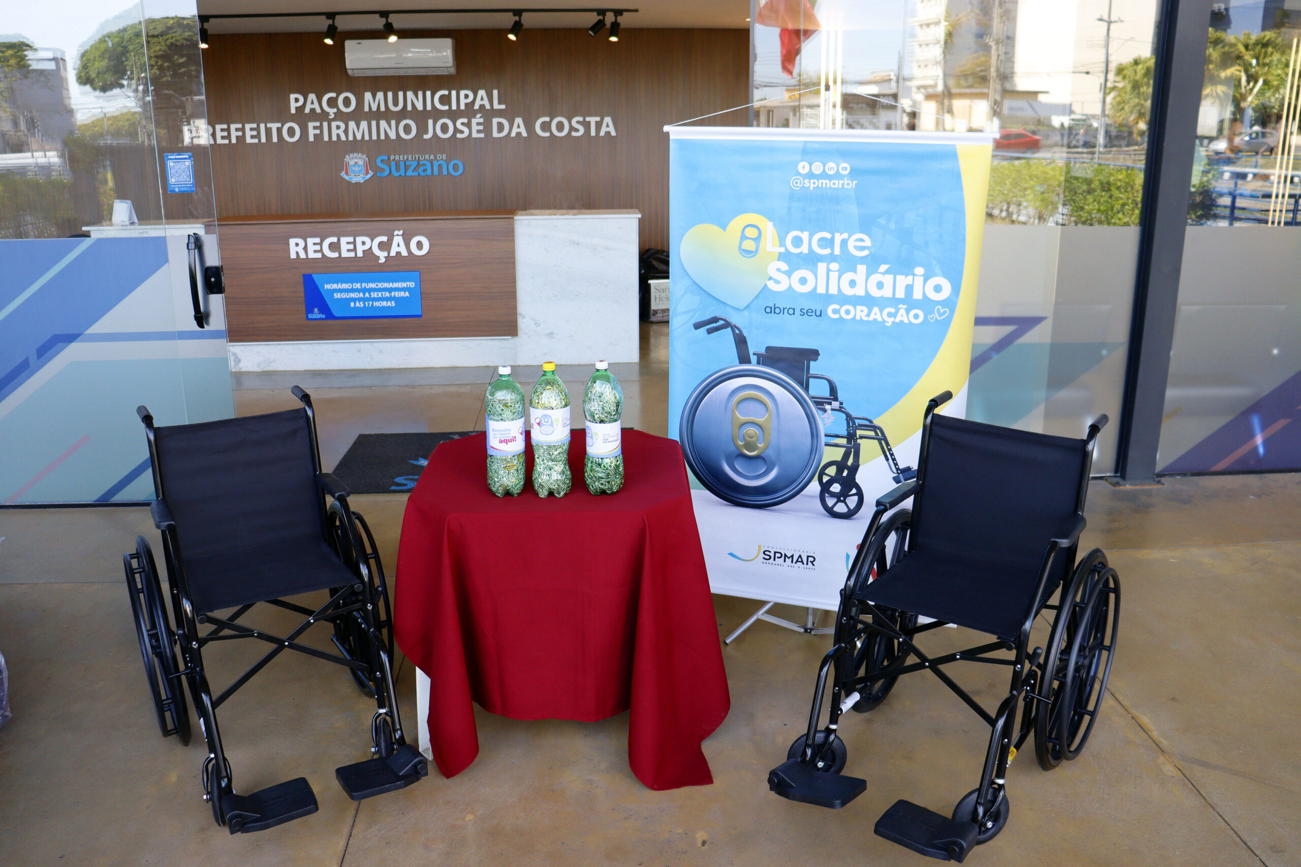 Fundo Social recebe doação de cadeiras de rodas e cobertores da SPMar