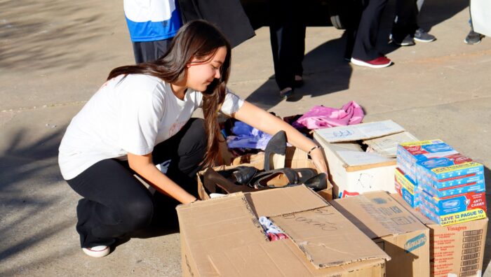 Fundo Social recebe doação de 150 quilos de arroz de jovens do Bunkyo