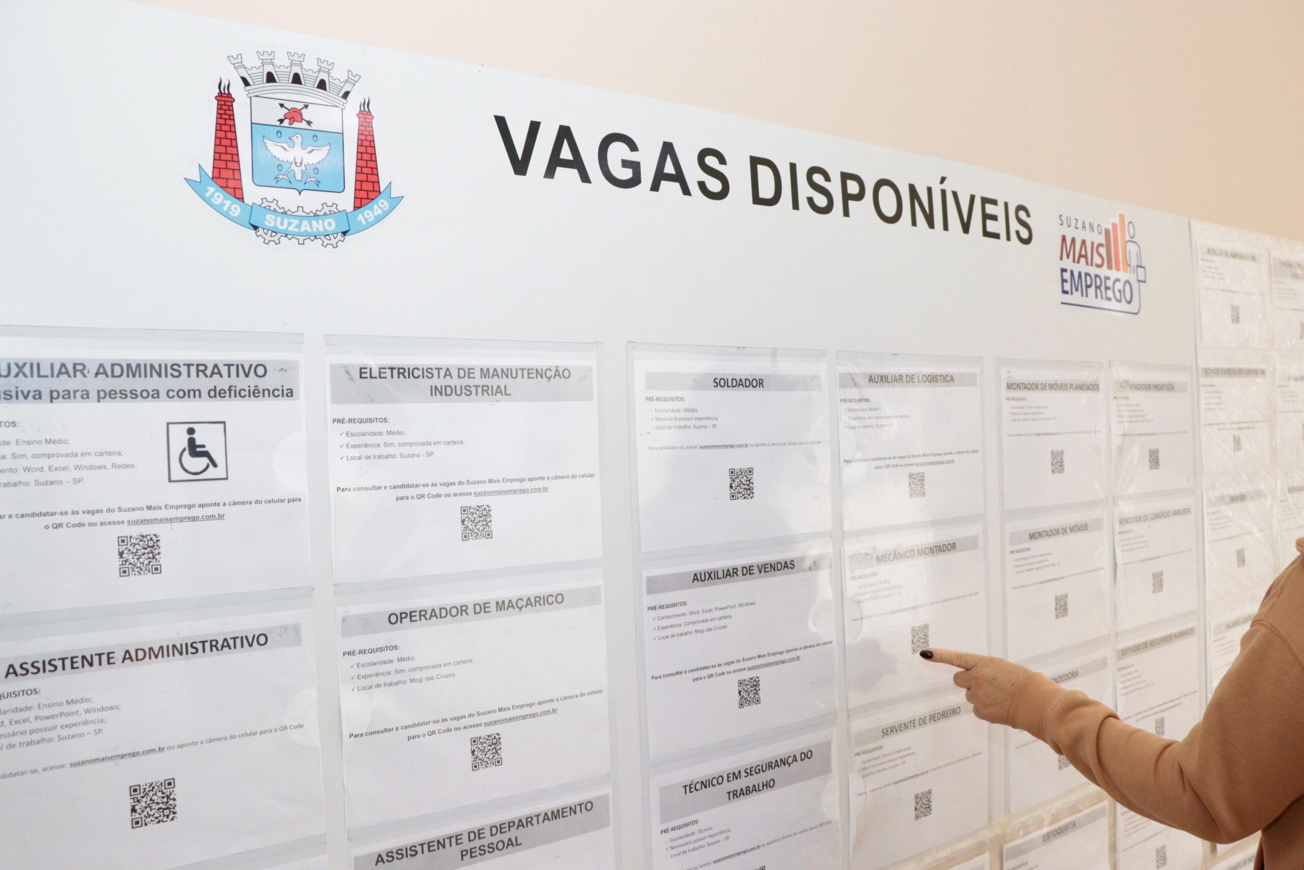 ‘Suzano Mais Emprego’ divulga 814 oportunidades de trabalho