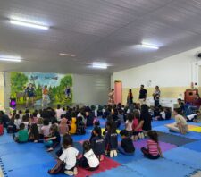 Escola do Miguel Badra promove atividade para incentivar consciência corporal