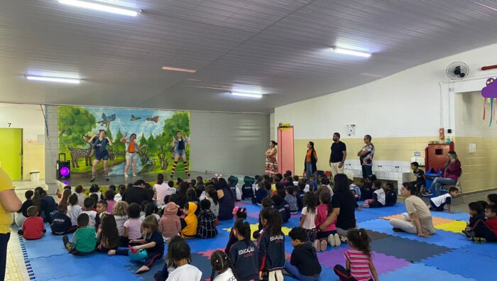 Escola do Miguel Badra promove atividade para incentivar consciência corporal