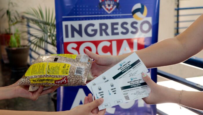 Fundo Social promove troca solidária para primeiro jogo do Suzano Vôlei em 2025