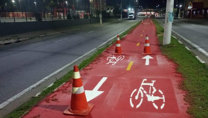 Suzano reforça sinalização de ciclofaixas e garante mais segurança para ciclistas