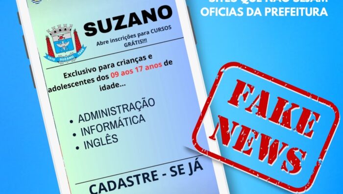 Prefeitura alerta sobre fake news envolvendo cursos gratuitos
