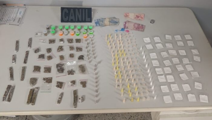 GCM realiza três ações contra o tráfico e localiza 521 porções de drogas
