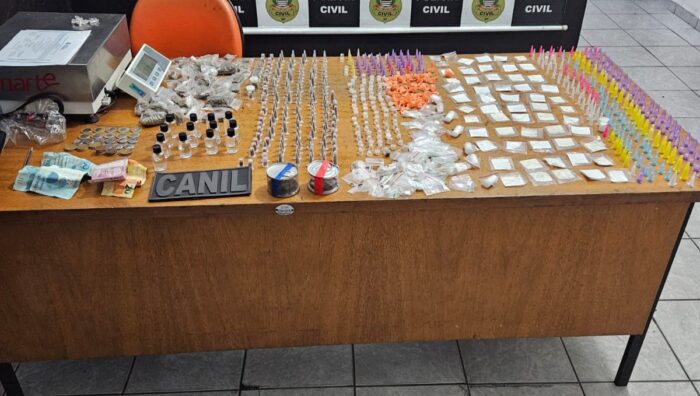 Guarda Civil de Suzano localiza mais de 750 porções de drogas e prende suspeito