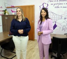 Primeira-dama recebe coordenadora da Câmara Técnica de Políticas para Mulheres do Condemat+