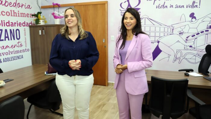 Primeira-dama recebe coordenadora da Câmara Técnica de Políticas para Mulheres do Condemat+