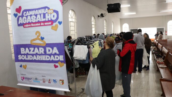 Com 130 mil peças arrecadadas, Campanha do Agasalho já beneficia mais de 6 mil famílias em Suzano