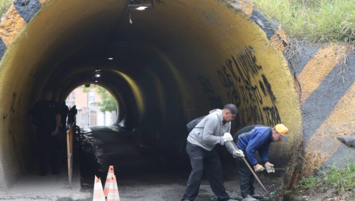 Túnel entre Jardim Maitê e Jardim Luela será interditado entre quarta e sexta-feira para revitalização