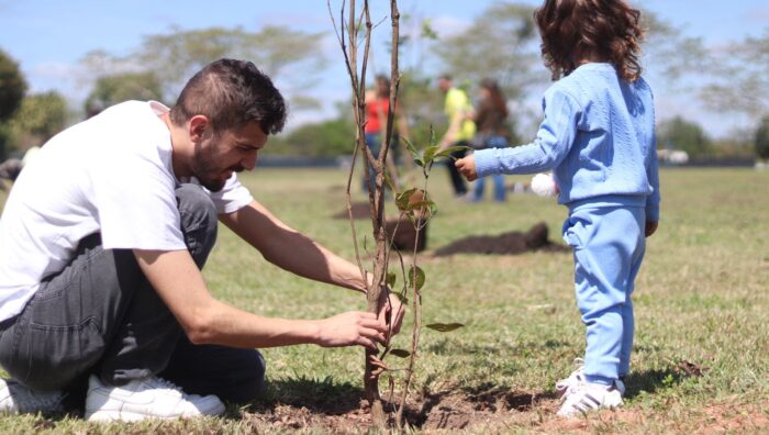 Projeto ‘Árvore FamiliAR’ realiza plantio de 50 mudas no Parque Max Feffer