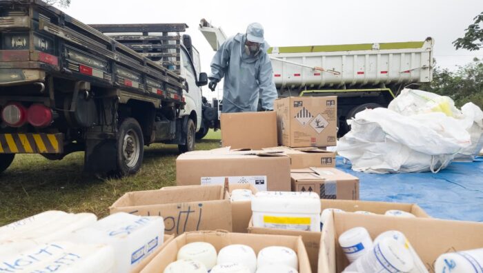Ação recolhe embalagens de 2,7 mil litros de defensivos agrícolas