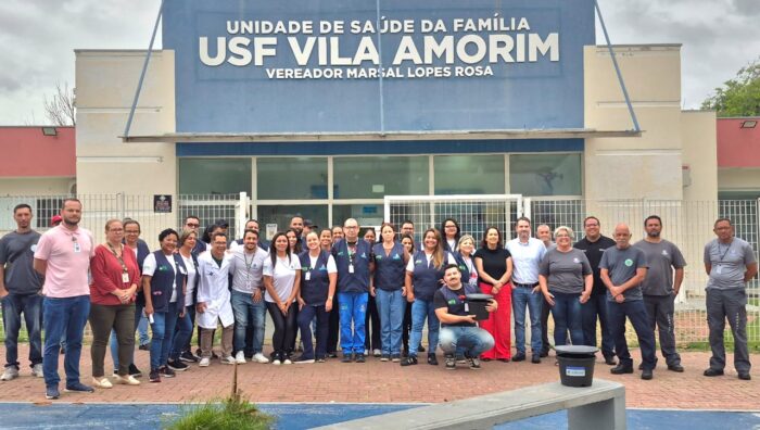 Saúde capacita servidores na USF Vila Amorim sobre nova estratégia de combate à dengue