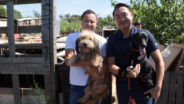 Ação conjunta resgata oito cães em situação precária no Jardim Monte Cristo