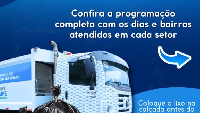 Programação da Coleta Regular de Lixo – 2026