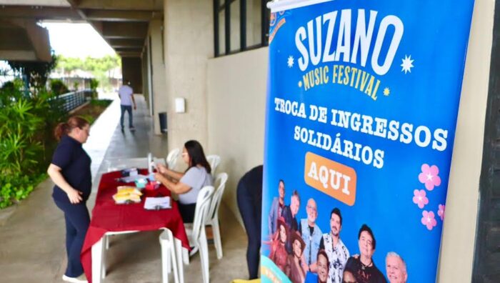 Fundo Social intensifica trocas de ingressos para shows de aniversário de Suzano