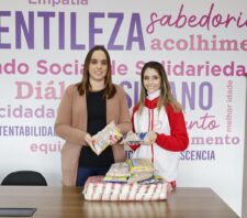 Fundo Social recebe 2 toneladas de alimentos arrecadados em competição de ginástica artística